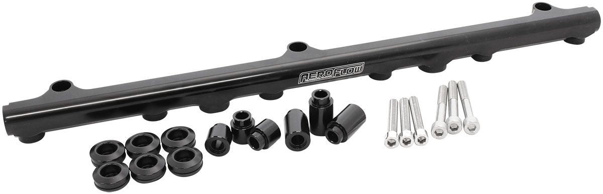 NISSAN RB25 BILLET EFI FUEL RAIL - BLACK (New Design)