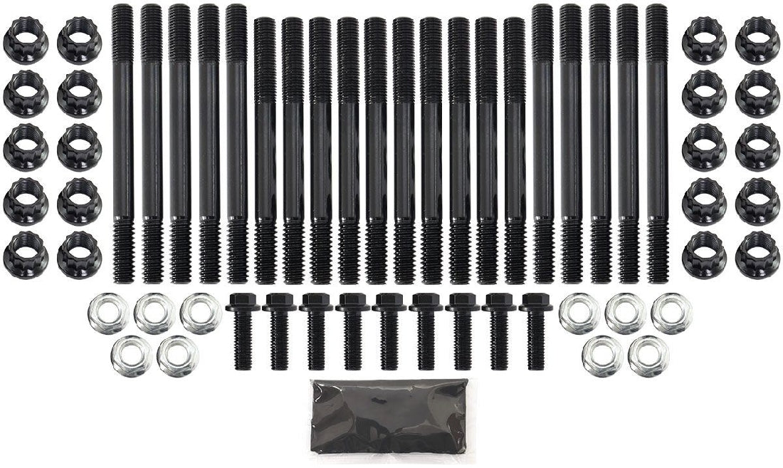 GM LS 4 BOLT MAIN STUD KIT SUITS ALL LS ENGINES WITH STOCK WINDAGE TRAY