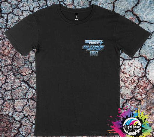 BLOWN INCOME ALTERED T-SHIRT [TYPE:T-SHIRT SIZE:S COLOUR:BLACK / BLUE]