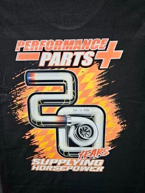 PERFORMANCE PARTS PLUS T-SHIRTS 20 YEAR [TYPE:T-SHIRT SIZE:S COLOUR:BLACK]