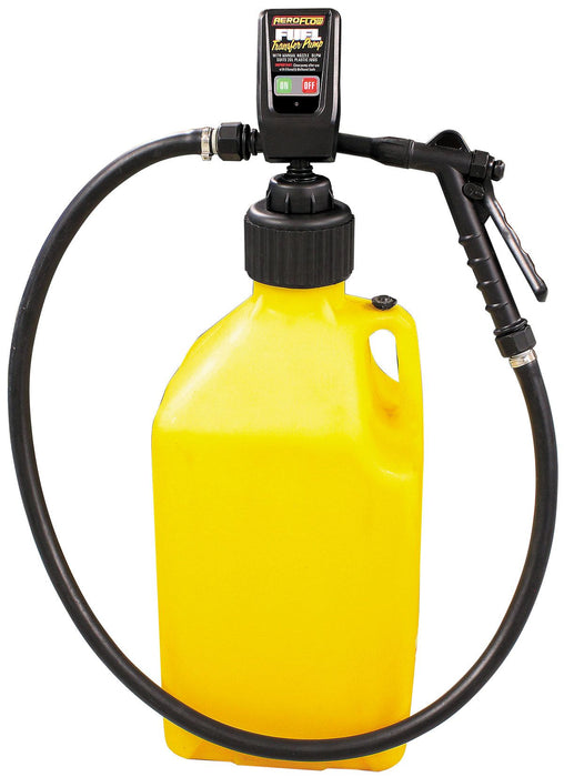 Aeroflow Battery Operated Fluid Transfer Jug Pump Manual Trigger Nozzle, 9 Liters Per Minute Flow Rate 