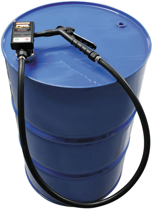 Aeroflow Battery Operated Fluid Transfer Drum Pump Manual Trigger Nozzle, 9 Liters Per Minute Flow Rate 