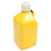 5 Gallon (18.9L) Square Utility Jug, Yellow 9.5"x 9.5" x 21" 