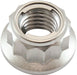 AF3504-0011- Aeroflow M10 x 1.50mm Titanium 12 Point Locking Nut Natural Finish, Sold Single