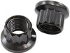 AF34-27-0010-2- Aeroflow 12-Point Nuts, Chrome Moly Black Oxide, 2-Pack 3/8"-16 Thread, .615" O.D, 7/16" Socket 