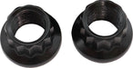AF34-30-0010-2 - Aeroflow 12-Point Nuts, Chrome Moly Black Oxide, 2-Pack 7/16"-20 Thread, .720" O.D, 1/2" Socket 