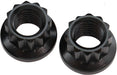 AF34-04-0010-2- Aeroflow 12-Point Nuts, Chrome Moly Black Oxide, 2-Pack M10 x 1.50 Thread, 1/2" Socket 
