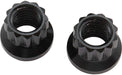 AF34-02-0010-2 - AEROFLOW CHROMOLY M8 X 1.25MM NUT 13.6MM HEAD 10MM BLACK 2 PACK 
