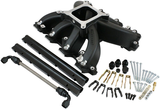 AF6250-6001 - AEROFLOW CARBY 4150 INTAKE MANIFOLD BLACK FITS GM LS3 EFI 