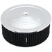 CHROME 14" x 5" AIR FILTER ASSEMBLY WITH 1-1/8" DROP BASE, 5-1/8" NECK