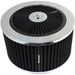 CHROME 9" x 5" FULL FLOW AIR FILTER ASSEMBLY, 5-1/8" NECK