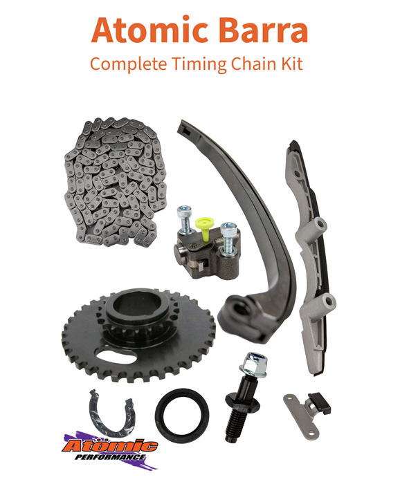 Atomic Heavy Duty Timing Chain Kit – Ford Barra DOHC | Complete less Billet crank sprocket