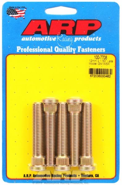 ARP Competition Wheel Studs fits GM Camaro, Firebird, Corvette, Holden - Late Model M12 X 1.5 Thread (5-Pack)