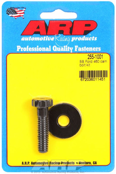 CAMSHAFT BOLT KIT, PRO SERIES, FITS SB FORD 302-351W & BB FORD 429-460