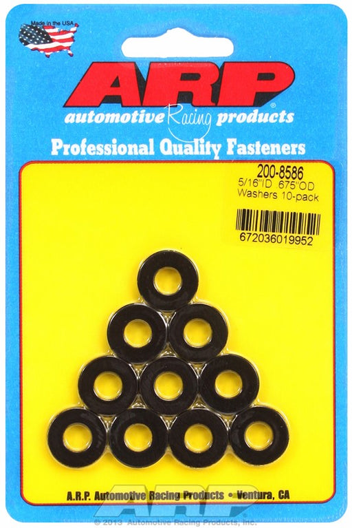 5/16" ID WASHERS, NO CHAMFER .550" OD X 0.120", 10 pack 