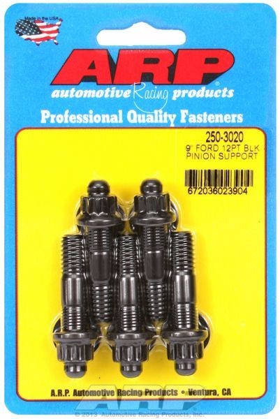 ARP PINION SUPPORT STUD KIT, 12-POINT NUT BLACK OXIDE SUIT FORD 9"