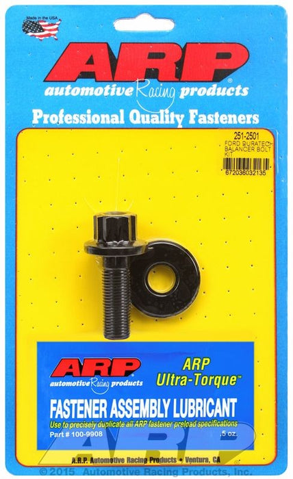 HARMONIC BALANCER BOLT 12-POINT BLACK OXIDE, FITS FORD BA/BF 4.0L BARRA 