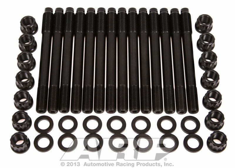 HEAD STUD KIT, 12-POINT NUT SUIT FORD 6 CYL 4.0L (XR6) ARP2000 14mm To 1/2" Diameter Step Stud Conversion 