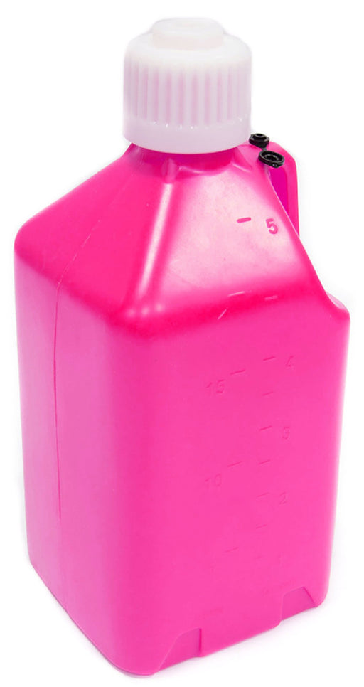 5 GALLON (18.9L) SQUARE UTILITY JUG - GLOW PINK [COLOUR:PINK]