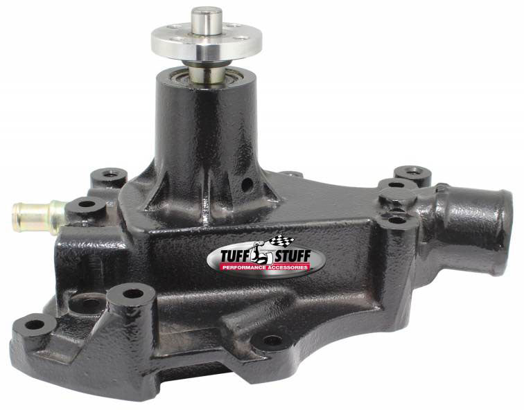 HIGH FLOW CAST WATER PUMP WITH PASSENGER SIDE INLET - BLACK, SUIT FORD 302-351C