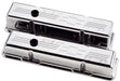 BILLET SPECIALTIES ALUMINIUM VALVE COVERS WITH CHEVY POWER LOGO, SUIT SB CHEV - POLISHED