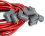 SUPER CONDUCTOR SPARK PLUG LEAD SET 8.5mm, RED, UNIVERSAL 8 CYL 90° PLUG