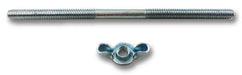 AIR CLEANER STUD & WINGNUT 1/4-20 X 6 LONG SUIT STEEL AIR CLEANER