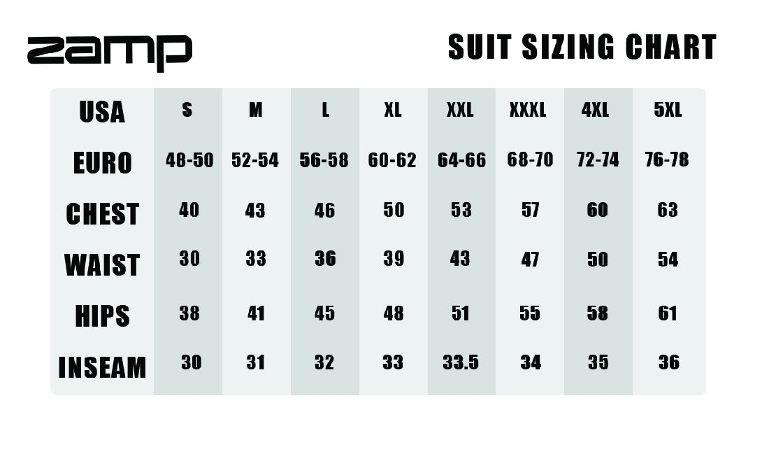ZAMP ZR-10 SFI3.2A/1 RACE PANTS BLACK XXXXL SINGLE LAYER