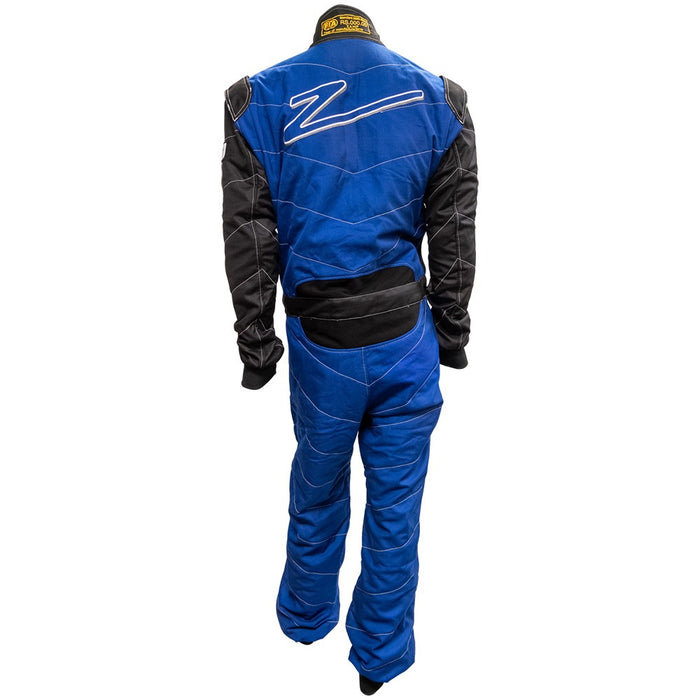 ZAMP ZR-50 FIA RACE SUITS, BLUE/BLACE - LARGE