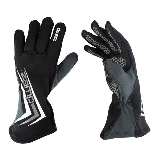 ZAMP ZR-60 SFI RACE GLOVES - LARGE BLACK   