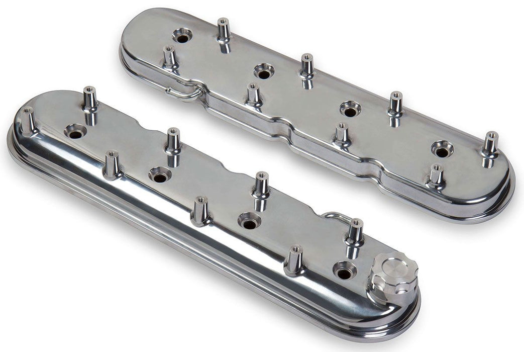 POLISHED ALUMINIUM VALVE COVERS SUIT GM LS SERIES