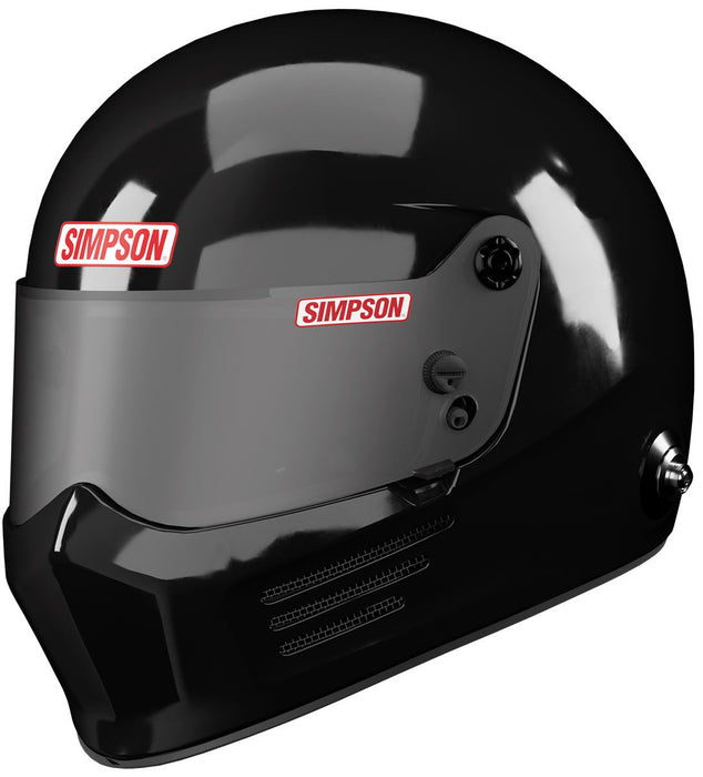 SI9200032- Simpson Bandit Helmet, Gloss Black, Large Snell SA2025 Rated 