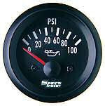 SPECO METER STREET SERIES 12V ELECTRIC OIL PRESSURE GAUGE 0-100psi