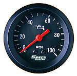 SPECO METER STREET SERIES 2" MECHANICAL OIL PRESSURE GAUGE 0-100psi