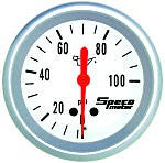 SPECO METER PRO SERIES 2 5/8" MECHANICAL OIL PRESSURE GUAGE 0-100psi