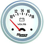 SPECO METER PRO SERIES 2-5/8" VOLTMETER GAUGE 10 - 18V