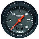 SPECO METER STREET SERIES 2" MECHANICAL BOOST GAUGE (NO VAC) 0-30psi