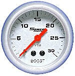 SPECO METER SPORTS SERIES 2" BOOST GAUGE (NO VAC) 0-30psi