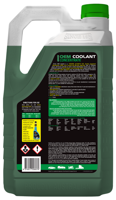 Penrite Coolant Green Concertrate 5L
