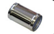 AIR FILTER PIPE 63mm O.D x 100mm LONG - POLISHED