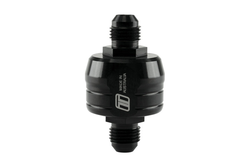 TS-0804-2101- TURBOSMART Engine Oil Filter, -6AN, 44 Micron 