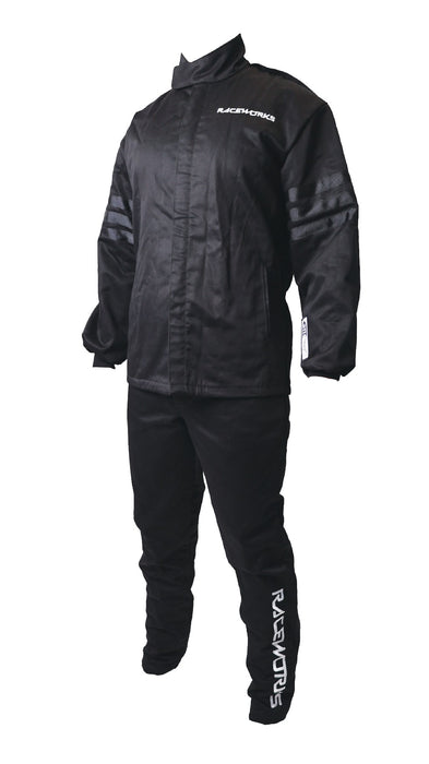VPR-253BK-M- RACEWORKS RACE JACKET 2PC 2LAYER SFI APPROVED 