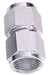 Straight Female Swivel Coupler -4AN - Silver   