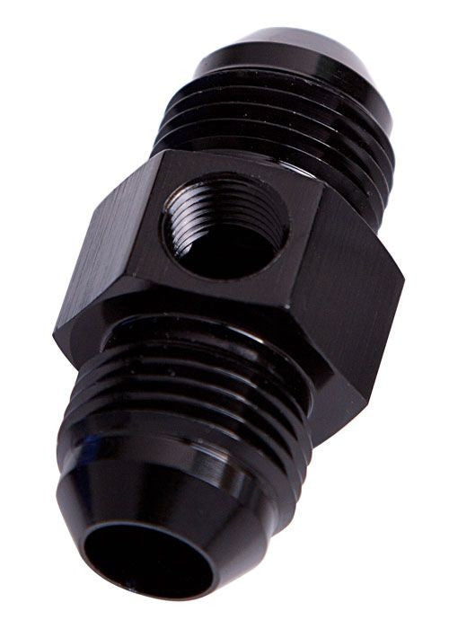 STRAIGHT MALE - MALE -6AN BLACK WITH 1/8 NPT PORT  AF141-06BLK  