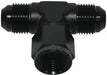 AN TEE -3AN FEMALE NUT BLACK SWIVEL NUT ON SIDE   