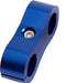 BILLET ALUMINIUM DUAL HOSE SEPARATOR  3/16" I.D (4.7mm) BLUE