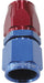 570 SERIES PTFE STRAIGHT HOSE END -4AN BLUE/RED