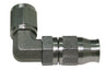 SS 90 DEG HOSE END -4AN STEEL FULL SWIVEL SUIT TEFLON
