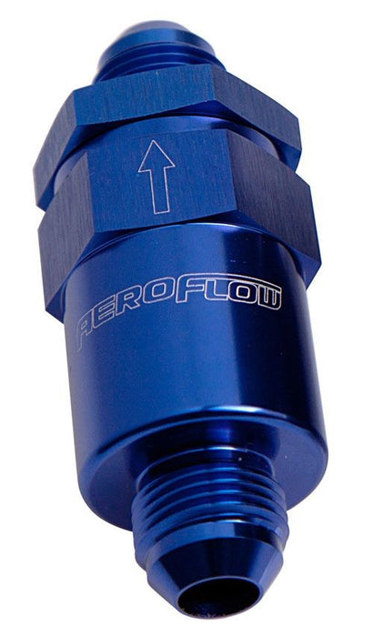 30 MICRON BILLET FUEL FILTER -6AN BLUE