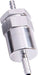 30 MICRON BILLET FUEL FILTER 5/16" BARB SILVER